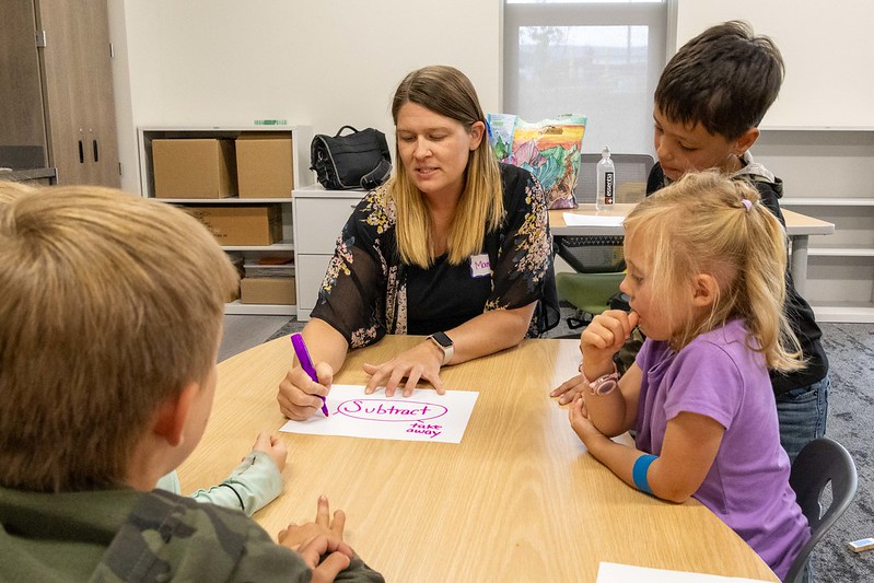 Teachers worked with students to develop math toolkit. 