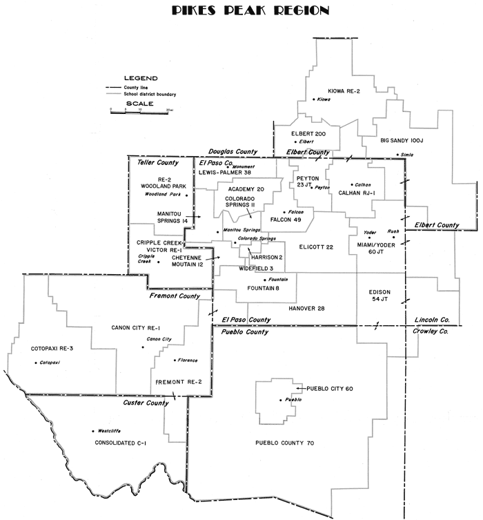 Region Map - Pikes Peak