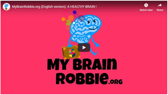 Screenshot of video from MyBrainRobbie.org. 