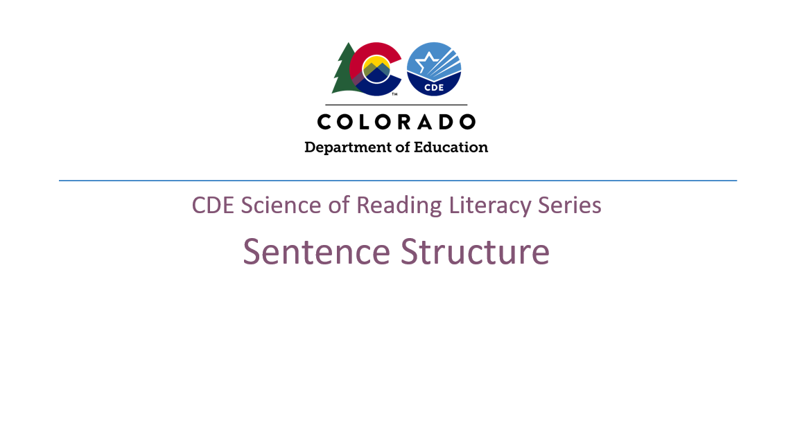 Sentence Structure Deck Cover Image