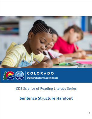 Sentence Structure Handout Image