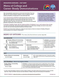 photo page 1 Graduation Guidelines Menu of Options